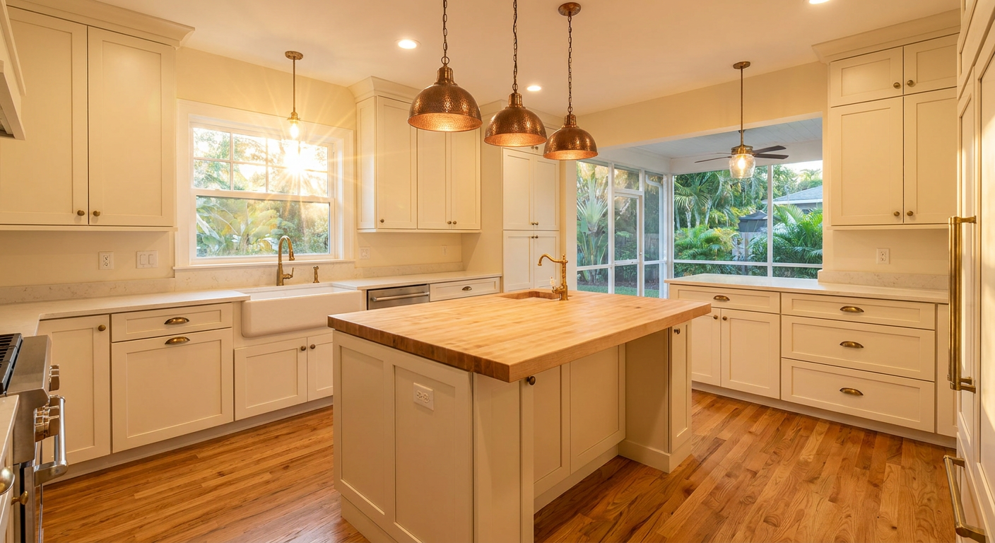 Kitchen Remodel in Haile Plantation after Trini Homes work