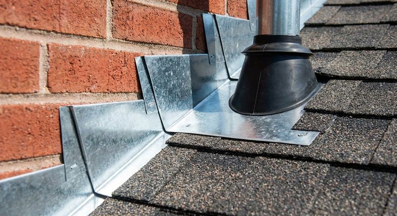 Roof flashing and vent pipe boot installation by Trini Homes in Gainesville FL